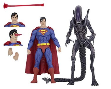 NECA 2019 SDCC Exclusive Superman vs Aliens 2Pack Figure