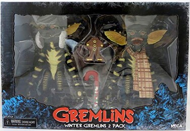 NECA Gremlins Christmas Carol Winter Scene Clothed 7 Scale Action Figures Set of 2