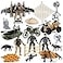 Mr.River MrRiver US Army Men Action Figures Play Set Toy Soldiers with Military Weapons Accessories for Kids Boys