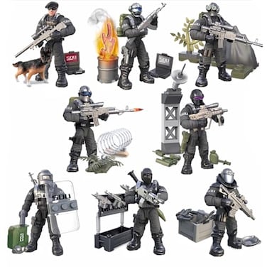 YEIBOBO ! YEIBOBO Special Forces Mini Action Figure with Military Weapons and Accessories Flying Tigers Team XJ822