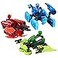 Zing Klikbot Megabots Pack of Three Green Blue and Red Toy Figures with Unique Accessories for Kids 8 Plus