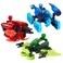 Zing Klikbot Megabots Pack of Three Green Blue and Red Toy Figures with Unique Accessories for Kids 8 Plus