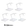 POMER Action Figure Stand 5 Pcs Transparent Assembly Action Figure Display Holder Base Model Support Stand Compatible with 6 HGRGSD Gundam 1144 Toy with Screwdriver