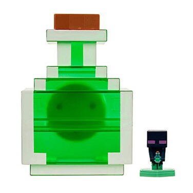 Mattel Minecraft Carry Along Potion Plus Exclusive Mini Figure Carrying Case for Mini Figures Based on Minecraft Video Game Toys for Kids Age 6 and Up