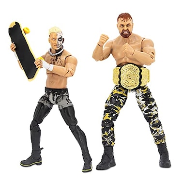 AEW All Elite Wrestling Unrivaled Collection Rivals Pack Darby Allin and Jon Moxley Action Figures Plus Accessories