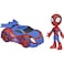 Spidey and Marvel His Amazing Friends Spidey Action Figure and WebCrawler Vehicle for Kids Ages 3 and Up