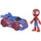 Spidey and Marvel His Amazing Friends Spidey Action Figure and WebCrawler Vehicle for Kids Ages 3 and Up