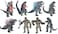 TwCare 8pcs Attacking King Kong vs Godzilla Toys 2021 Movable Joint Action Figures King of The Monsters Birthday Dinosaur Kid Gift Cake Toppers