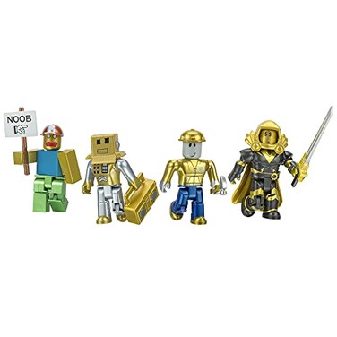 Roblox Action Collection 15th Anniversary Icons Gold Collectors Set Includes Exclusive Virtual Item