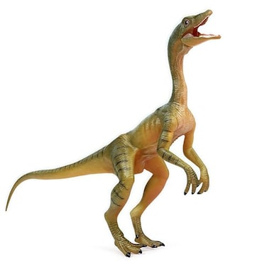 Gemini&amp;Genius GeminiGenius Compsognathus Dinosaur Toy for Kids Realistic Dinosaur Action Figure Toy with Moveable Jaw Cake Topper Gift or Display for Kids