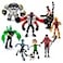 Toysvill Figures Based on Ben 10 Action Figures Set of 9 Toys Ben Tennyson Four Arms Grey Matter Kineceleran Diamondhead Hex Steam Smythe Cannonbolt Heatblast