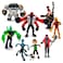 Toysvill Figures Based on Ben 10 Action Figures Set of 9 Toys Ben Tennyson Four Arms Grey Matter Kineceleran Diamondhead Hex Steam Smythe Cannonbolt Heatblast