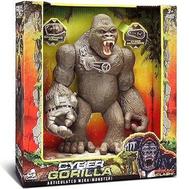 Lanard Primal Clash Cyber Gorilla Mega Monster 10 Articulated Figure Kids Toy Figure Ages 3