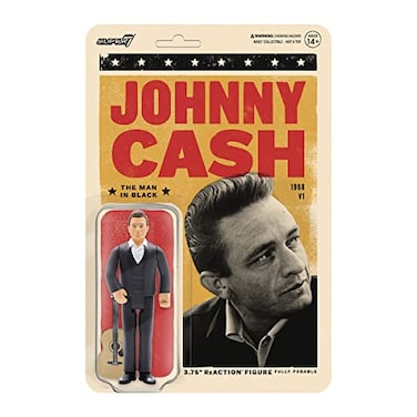 Super7 Johnny Cash Reaction Figure The Man in Black