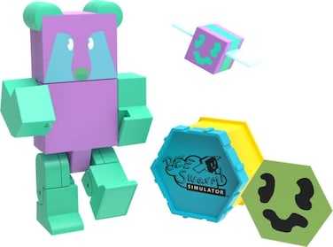 Bee Swarm Simulator Gummy Bear Action Figure Pack wMystery Bee Honeycomb Case 5 Articulated Figures Bonus Items Series 1