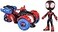 Spidey and Marvel His Amazing Friends Miles Morales SpiderMan Action Figure and TechnoRacer Vehicle for Kids Ages 3 and Up