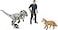 Mattel Jurassic World Dominion Human Dino Action Figure Pack Owen Velociraptor Beta Figures Accessories Collectible Toy Dinosaur Set