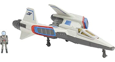 Mattel Disney Pixar Lightyear Hyperspeed Series XL02 Spaceship Buzz Lightyear Figure 67 Inch Long Vehicle 125 Inch Figure Toy 4 Years Up