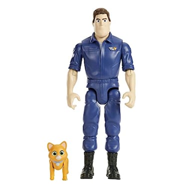 Mattel Disney and Pixar Lightyear Jumpsuit Buzz Lightyear Action Figure 12 Points of Articulation Robot Cat Sox 5in Scale