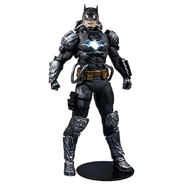 McFarlane Toys DC Multiverse 7IN Batman Hazmat Suit Light UP Logo Gold Label