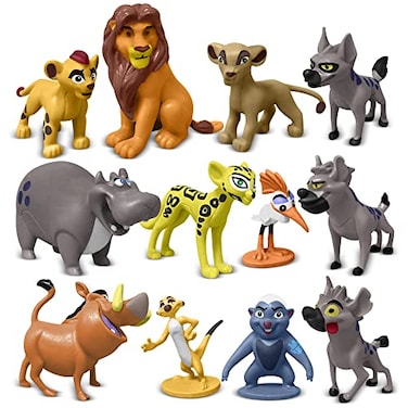 Minaso 12Pc Mini Animal Action Figures Collectible Toys for Kids Perfect for Cake Toppers Desktop Decorations