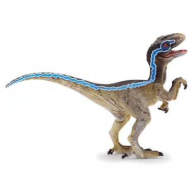 Gemini&Genius GeminiGenius Velociraptor Dinosaur Toy for Kids Raptor Dinosaur with Moveable Jaw and Hands Realistic and Funny Dino Gift Display Collection and Play for Kids