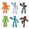 Zing Stikbot Monster Werewolf Cyborg Pack Set of 6 Stikbot Collectable Monster Action Figures Stop Motion Animation Great for Kids Ages 4 and Up