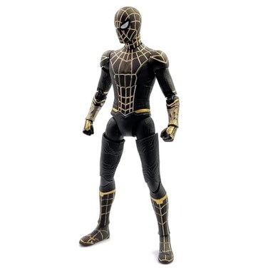 LonullyMege No Way Home Action Figures7 Inch All Joints Movable Exquisite Collection Model Gift Black Gold