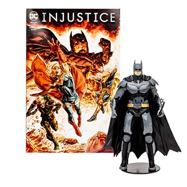 McFarlane Toys DC Direct Gaming 7IN Figure with Comic Injustice 2 WV1 Batman