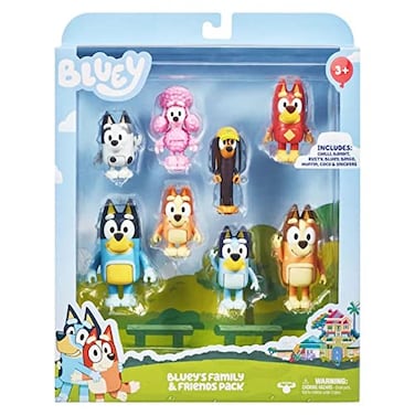 JP Bluey Family and Friends 25 inch Action Figure Set 8 Pieces