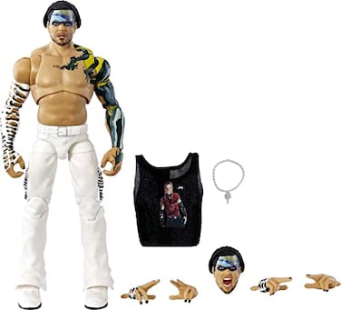 Mattel WWE Ultimate Edition Action Figure Accessories Set Jeff Hardy 6inch Collectible with 30 Articulation Points Swappable Pieces Entrance Gear
