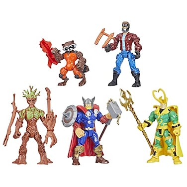 Power Rangers Marvel Super Hero Mashers Thor and Guardians of The Galaxy Pack