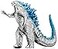 TwCare Mega Godzilla vs Kong Movie Series Action Figure Toy Movable Joints Birthday Gift for Boys and Girls Travel Bag