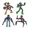 Zing Klikbot Complete Set of 4 Poseable Action Figures with Weapons Translucent Create Stop Motion Animation for Ages 6 and Up Series 3 Guardians