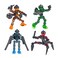 Zing Klikbot Complete Set of 4 Poseable Action Figures with Weapons Translucent Create Stop Motion Animation for Ages 6 and Up Series 3 Guardians