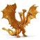 JAYKENIXO Chidorah Dragon Monster Action Figure 8 Inch Movable Joints Detailed Kaiju Creature Toy with Carry Bag for Kids Play Display Gift