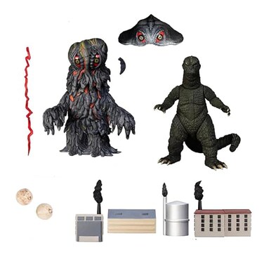Mezco 5 Points XL Godzilla vs Hedorah Boxed Set