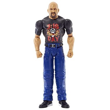Mattel WWE Basic Action Figure Stone Cold Steve Austin Posable 6inch Collectible for Ages 6 Years Old Up