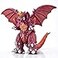 JAYKENIXO Destroyah Monster Action Figure 8 Inch Kaiju Creature Toy with Movable Joints Detailed Dragon Style Figure with Carry Bag for Kids Play Display Gift
