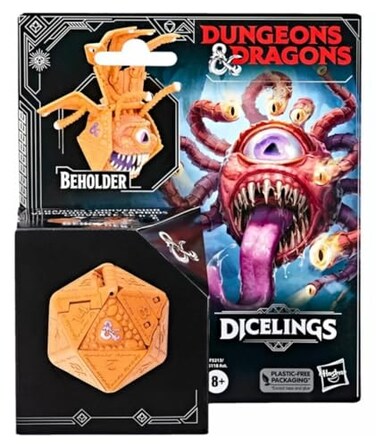 Dungeons &amp; Dungeons Dragons Dicelings Beholder Collectible DD Monster Dice Converting Giant d20 Action Figures Role Playing Dice F5213