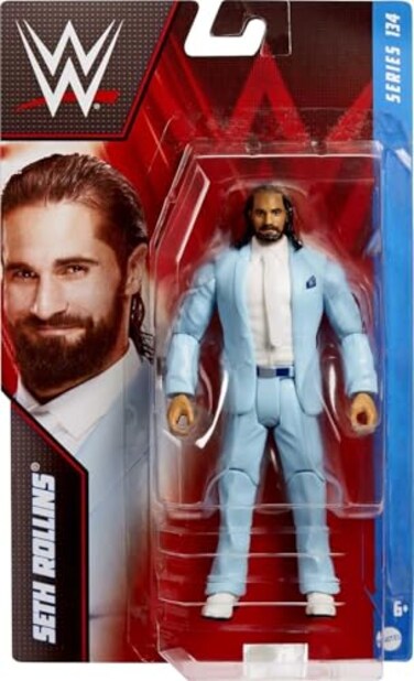 Mattel WWE Basic Action Figure Seth Rollins Posable 6inch Collectible for Ages 6 Years Old Up