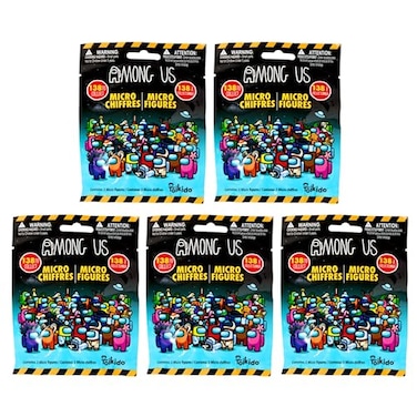 Toptoys2u Bargain Bundles Among Us Micro Figures Series 1 Blind Bags Pack of 3 Blinds