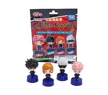 SCS Direct Jujutsu Kaisen Mystery Blind Bag Version 1 3 Pack Mini 2 Collectible Toy Figures Officially Licensed Styles May Vary Great Gift for Kids Ages 13