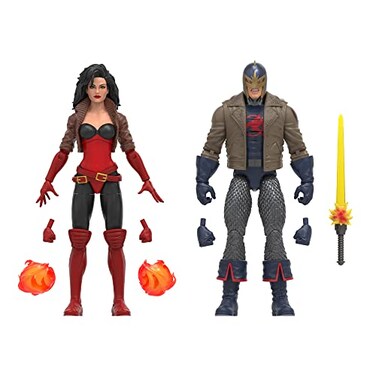 Hasbro Marvel Legends Series Black Knight Sersi Avengers 60th Anniversary Collectible 6Inch Action Figures