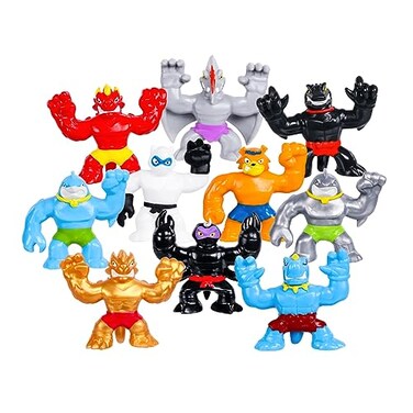 Heroes of Goo Jit Zu Minis Minis Mega 10 Pack Stretch Squish Battle with 10 Mini in One Pack