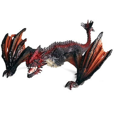 Liberty Imports 8 Dragon Toy Figure Realistic Plastic Ancient Mythological Fire Creature Model Decoration Collector Figurine for Kids Adults