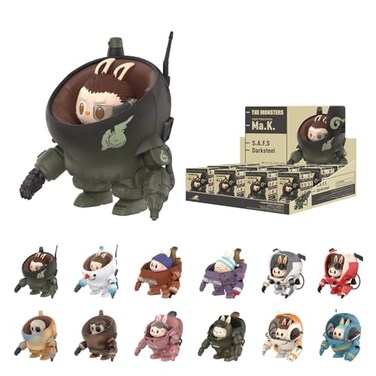 POP MART The Monsters x Kow Yokoyama MaK Blind Box Figures Random Design Box Toys for Modern Home Decor Collectible Toy Set for Desk Accessories 12PC