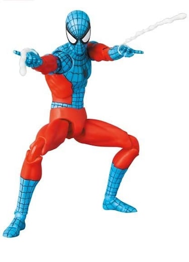 Medicom MEDICOM TOY Toy Store Limited MAFEX No190 WEBMAN Webman SpiderMan Action Figure Total Height Approx 61 inches 155 mm Painted 80 Orange