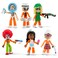 DevSeries Jailbreak Hiding in Plain Sight Multipack Six 275Inch Action Figures with Mix and Match Accessories and Exclusive Virtual Item Code