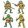 Teenage Mutant TMNT Classic Movie Star Soft Bundle